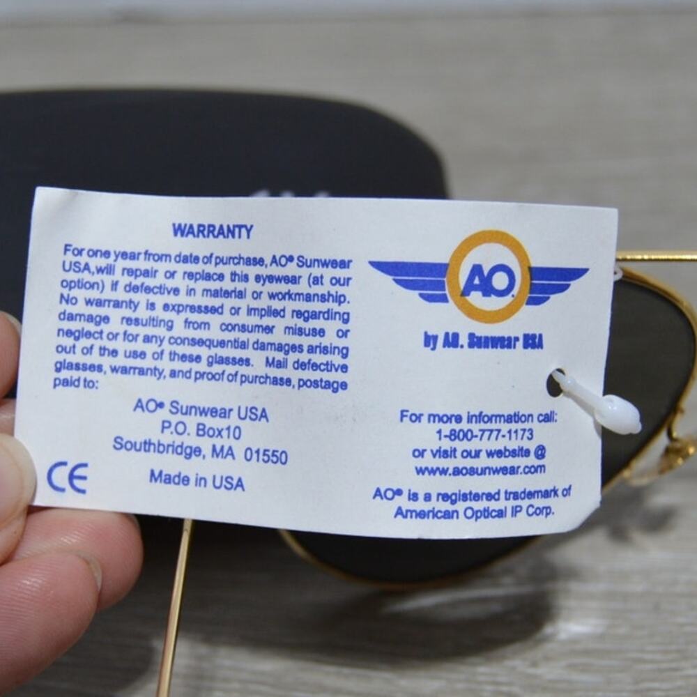 AO Sunwear USA Aviator NWT Sunglasses - Picture 5 of 6